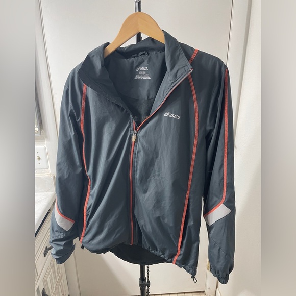 ASICS Charcoal men’s windbreaker - Picture 1 of 6
